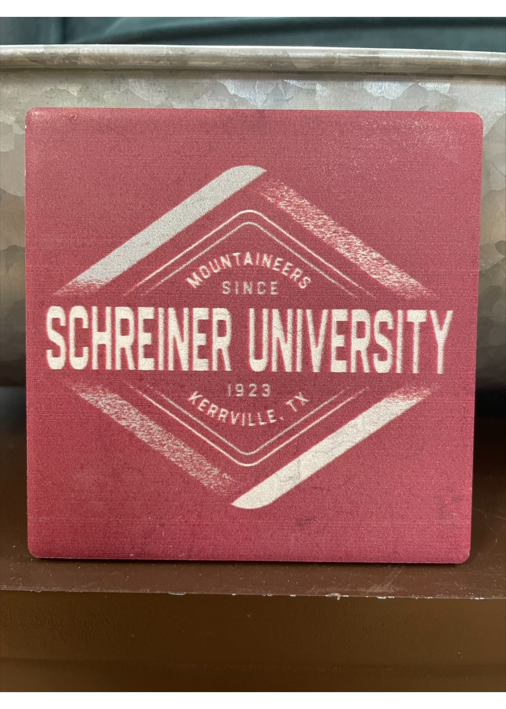 SU Diamond Maroon Coaster