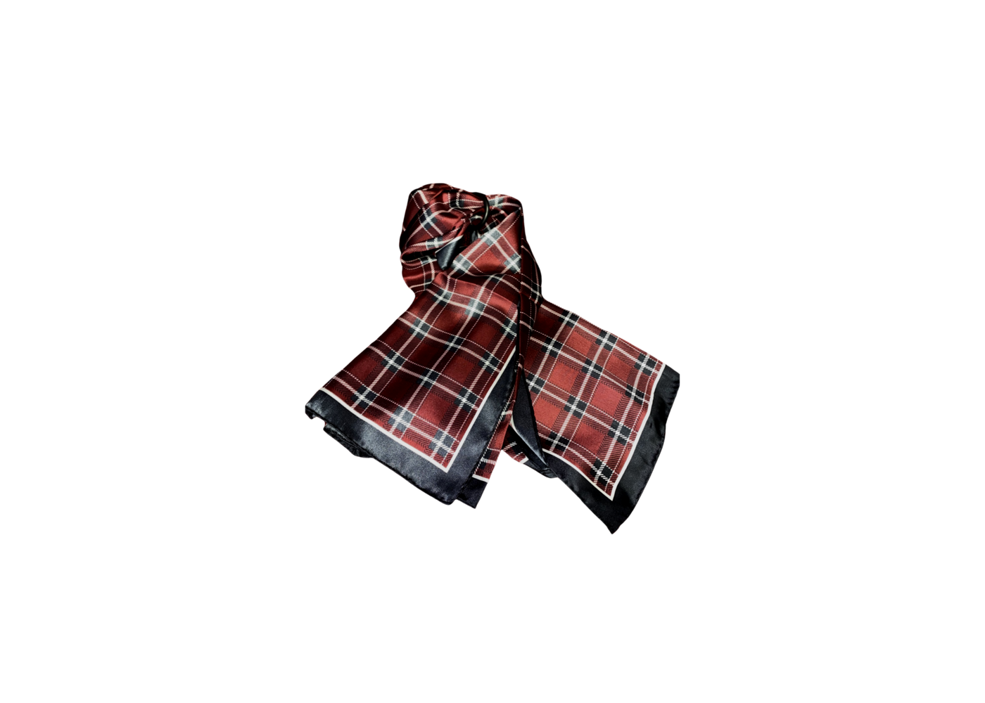 SU Silk Tartan Scarf