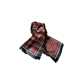  SU Silk Tartan Scarf