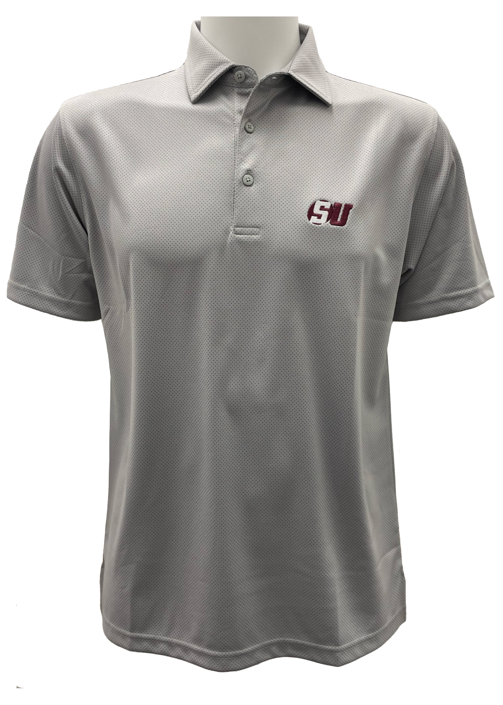 Horned Legend Horned Legend Schreiner Sport Performance Polo Grey/Maroon