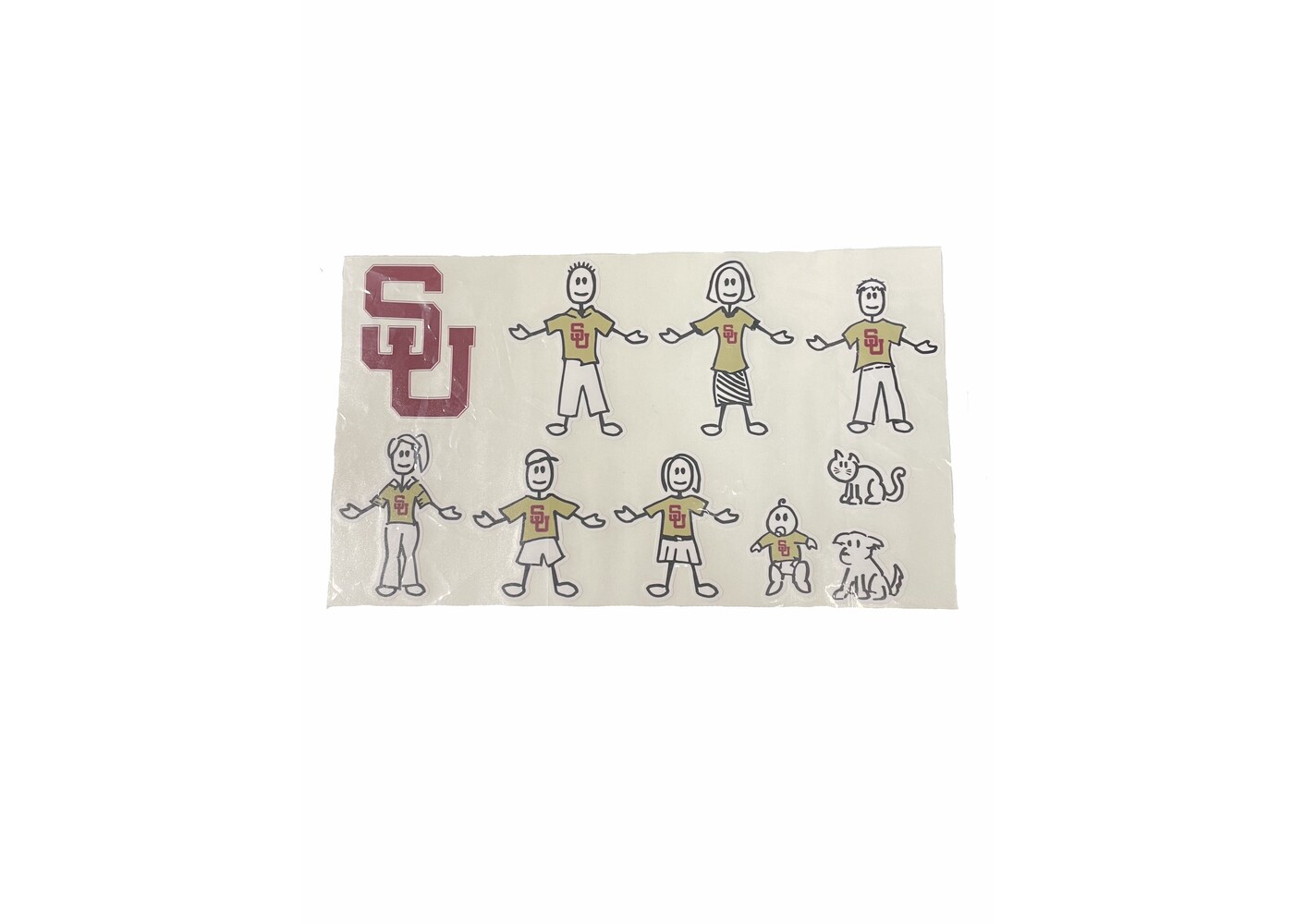 SU Family Cartoon Auto Decal