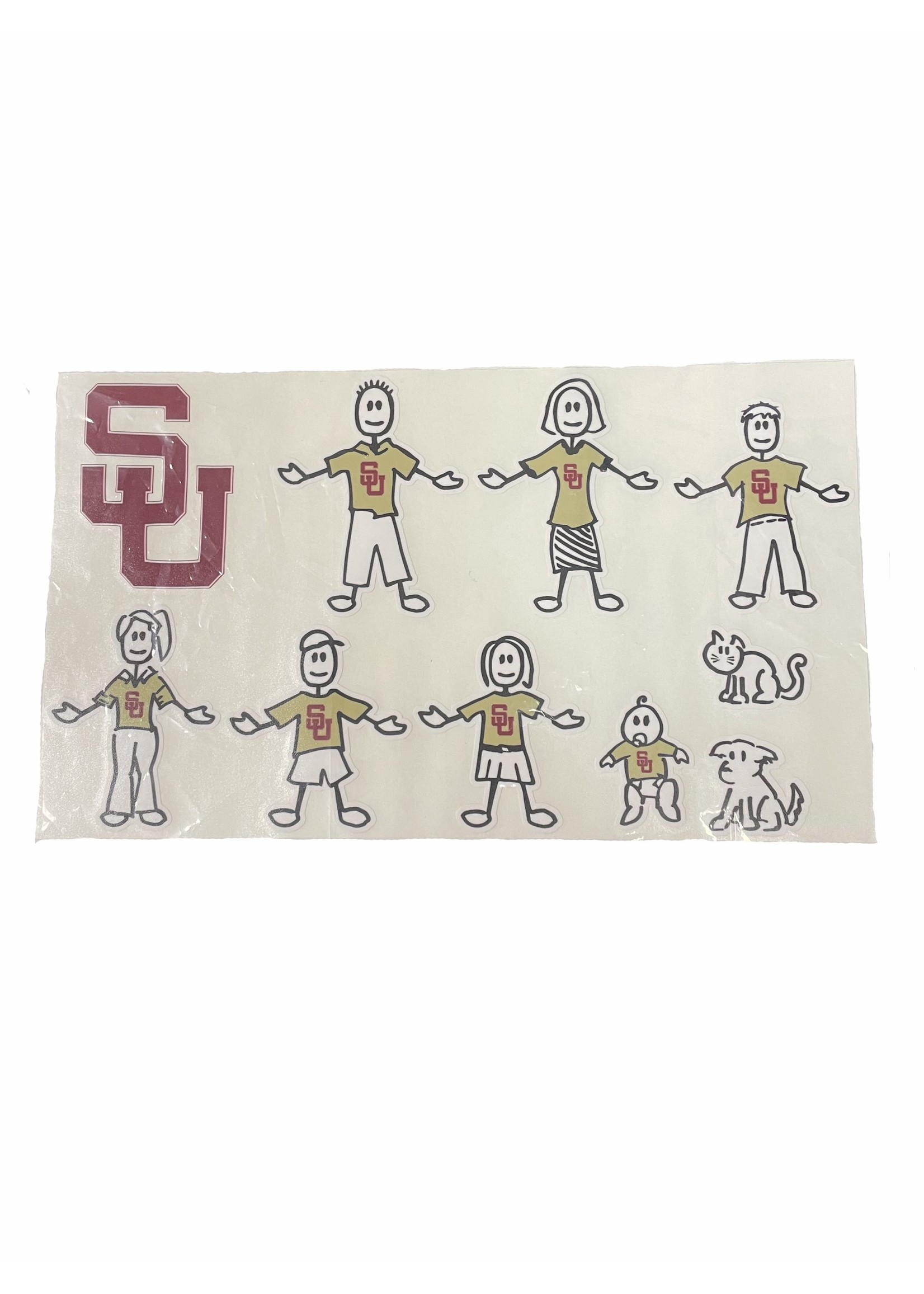 SU Family Cartoon Auto Decal