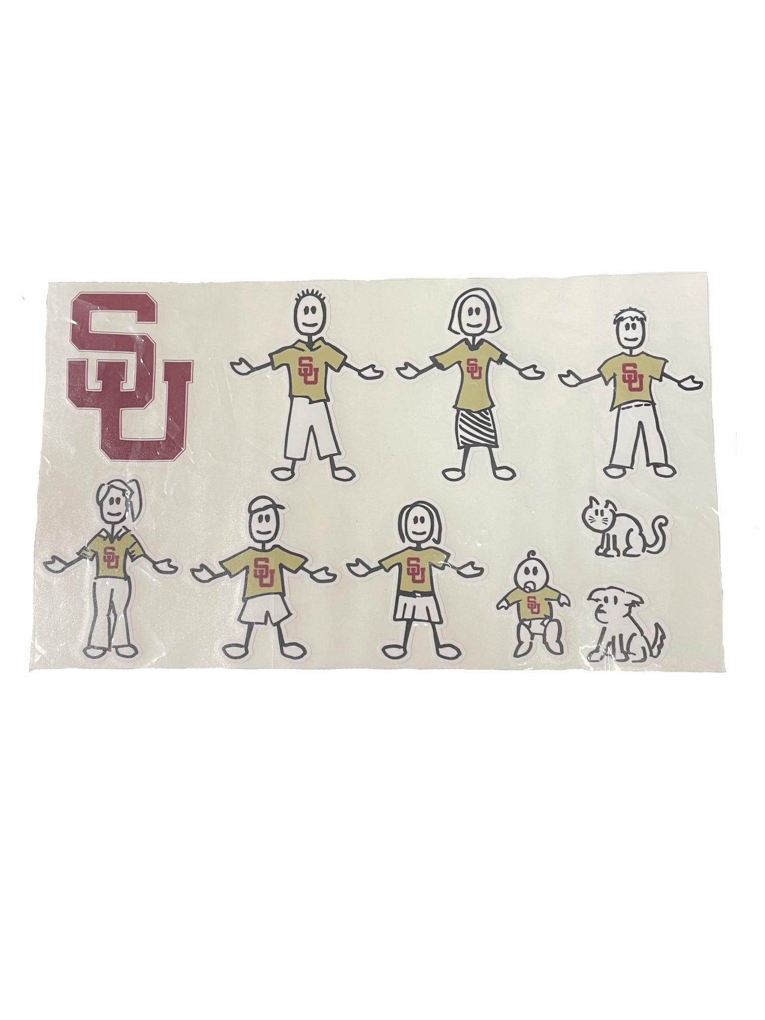 SU Family Cartoon Auto Decal