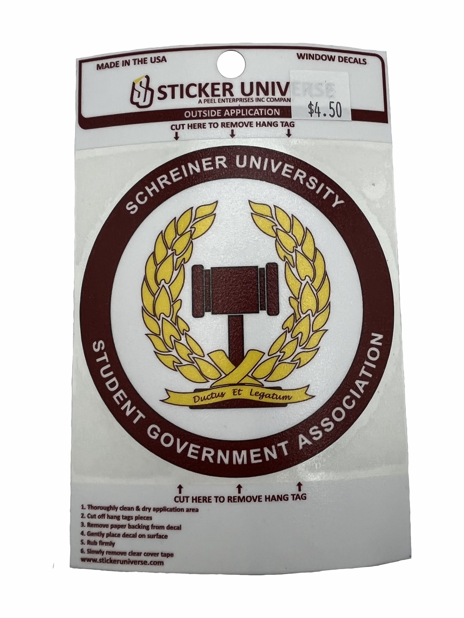 Student Government Window Decal