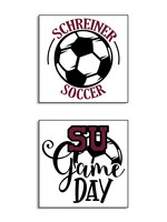 SU Soccer Water Proof Stickers 2/pk