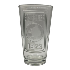 Spirit Products LTD Schreiner Monty Etched Pint Glass