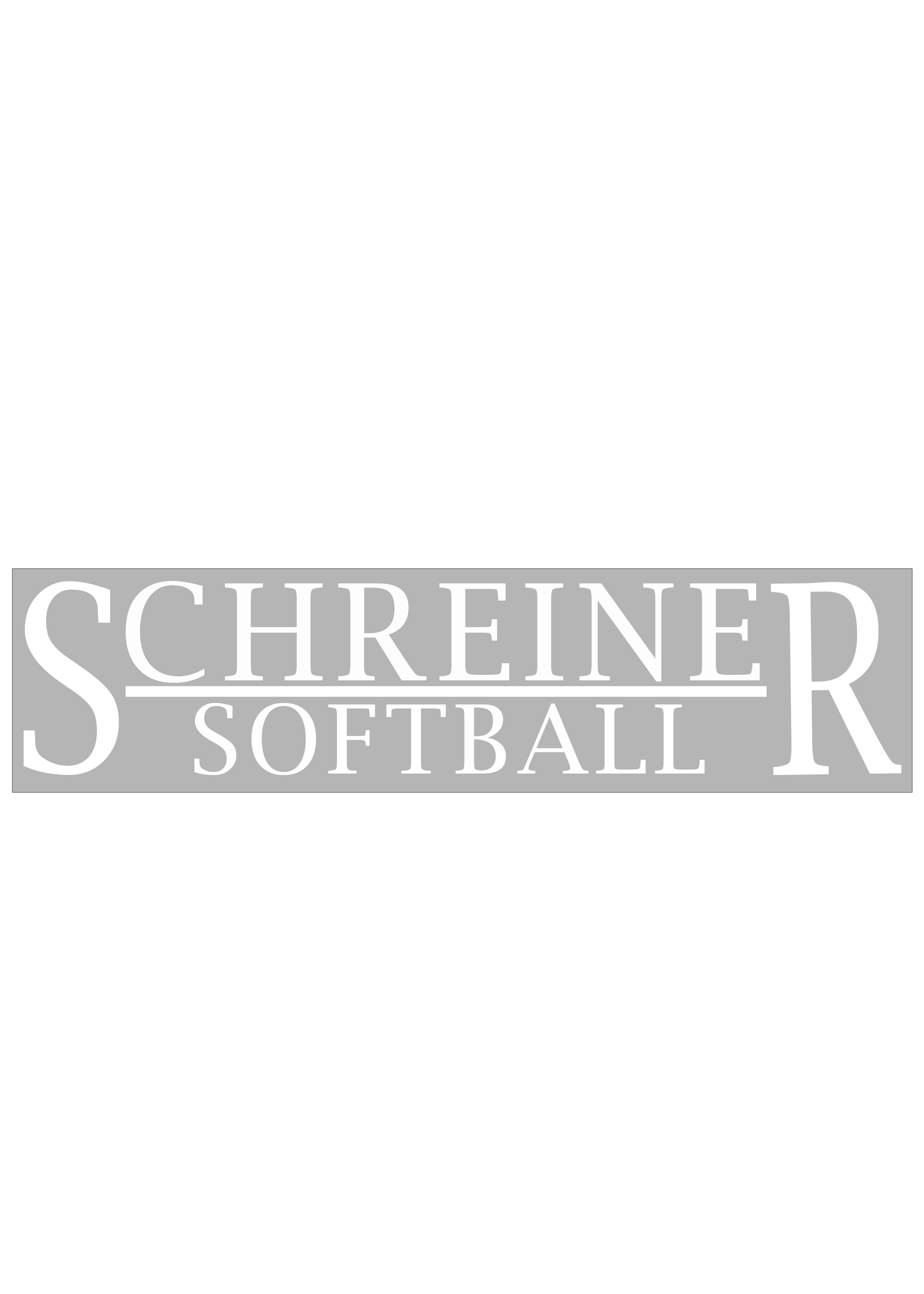 Schreiner Decal Softball