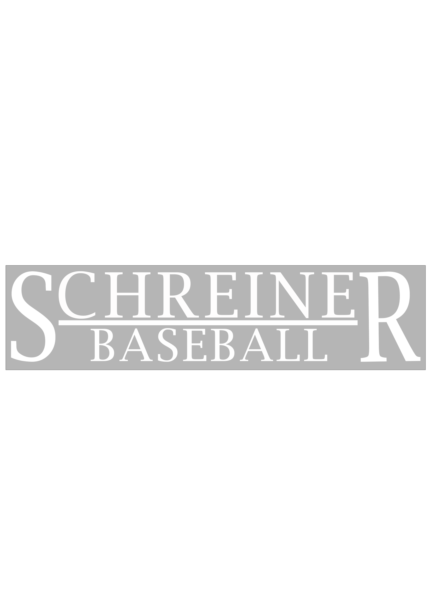 Schreiner Baseball Decal