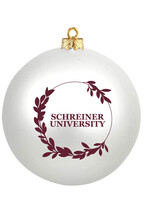 Schreiner University Christmas Ornament White