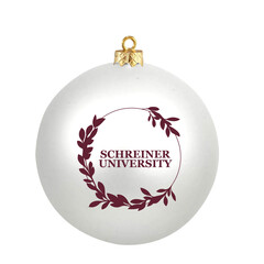 Schreiner University Christmas Ornament White