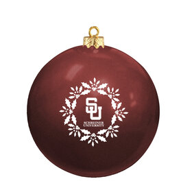  Schreiner University Christmas Ornament Maroon