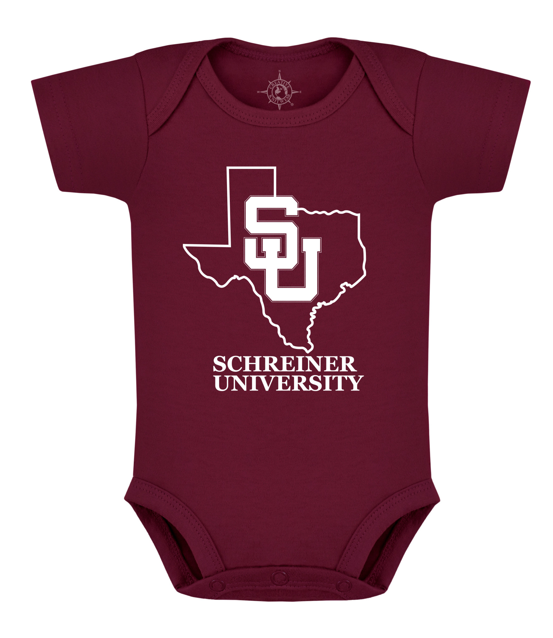 Creative Knitwear Schreiner Texas SU Onesie (Newborn - 12mo)