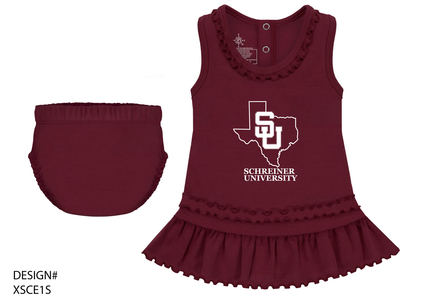 Creative Knitwear Schreiner Texas Ruffle Dress with Bloomers (3mo-24mo)