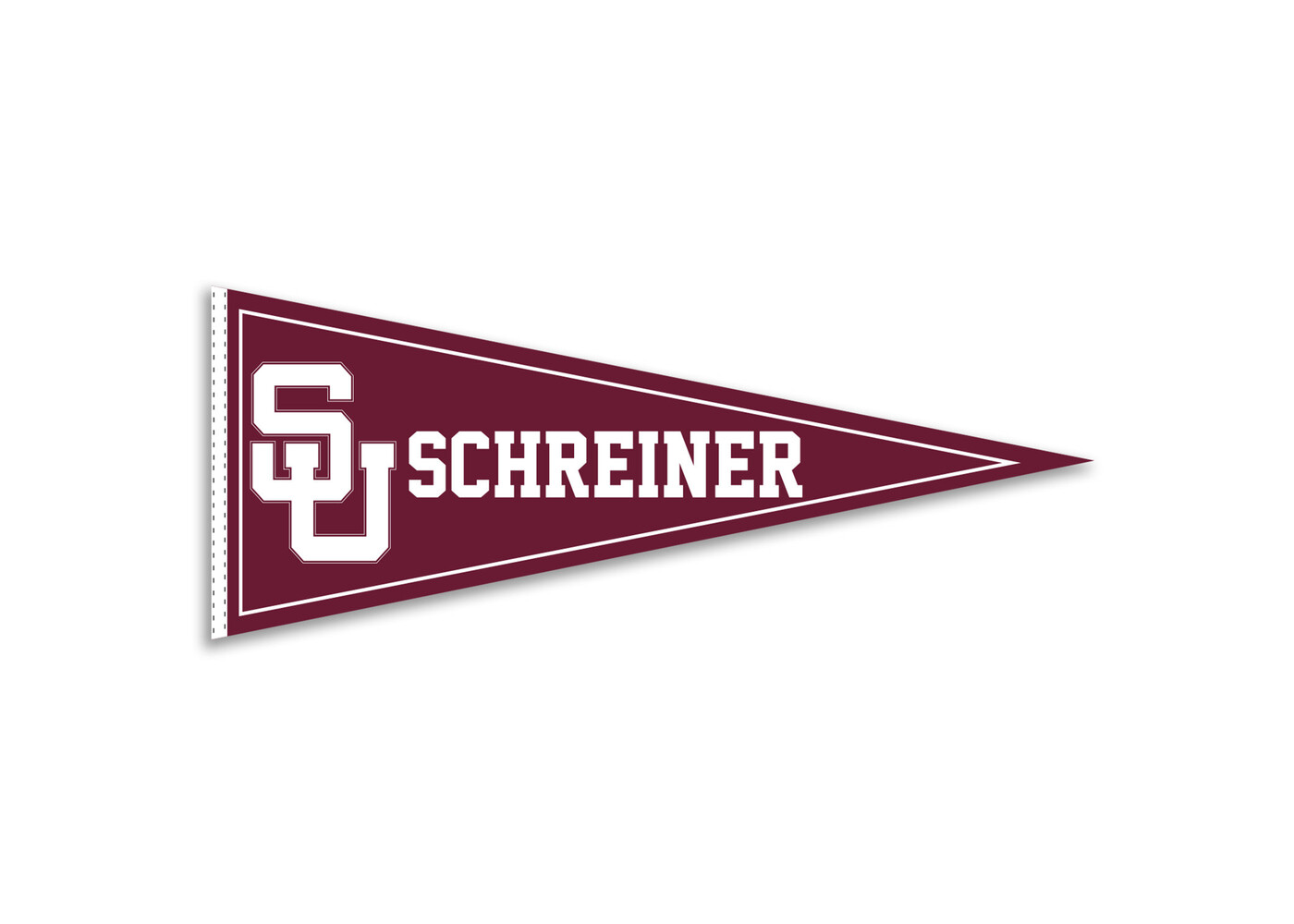 University Blanket and Flag Schreiner University Pennant 12x30"