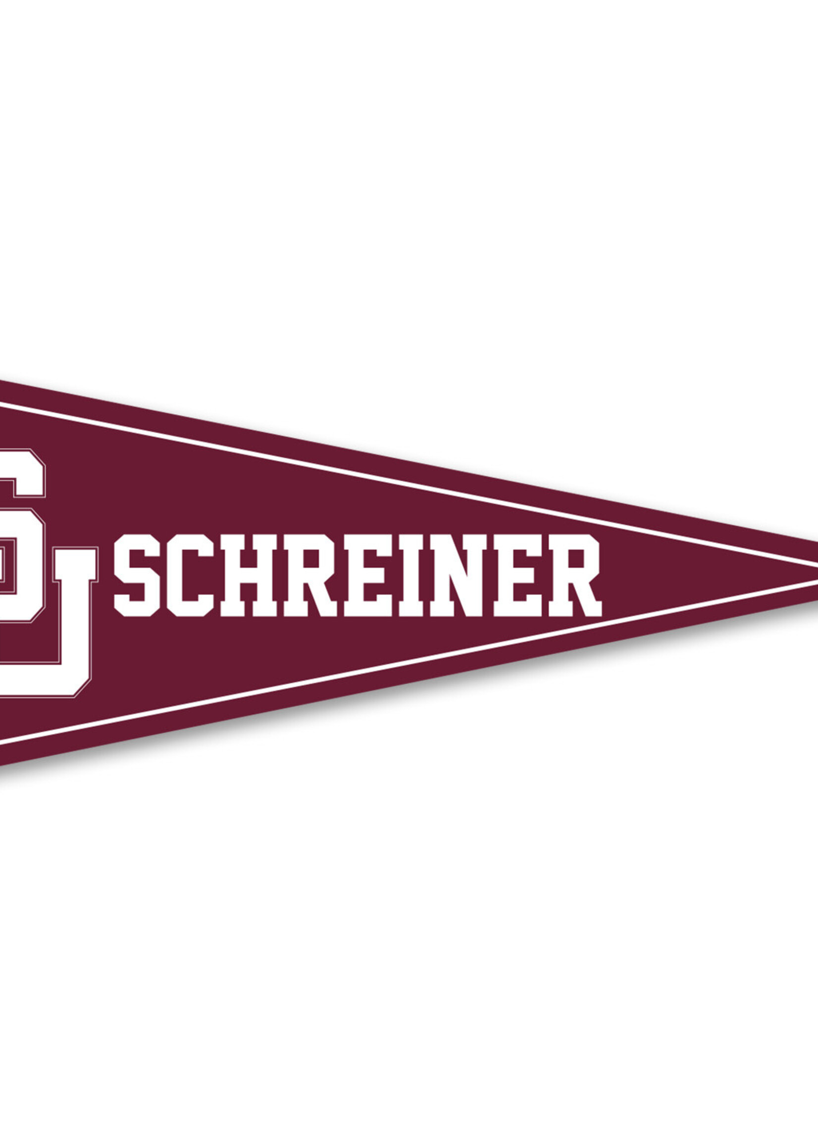 University Blanket and Flag Schreiner University Pennant 12x30"