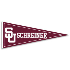 University Blanket and Flag Schreiner University Pennant 12x30"