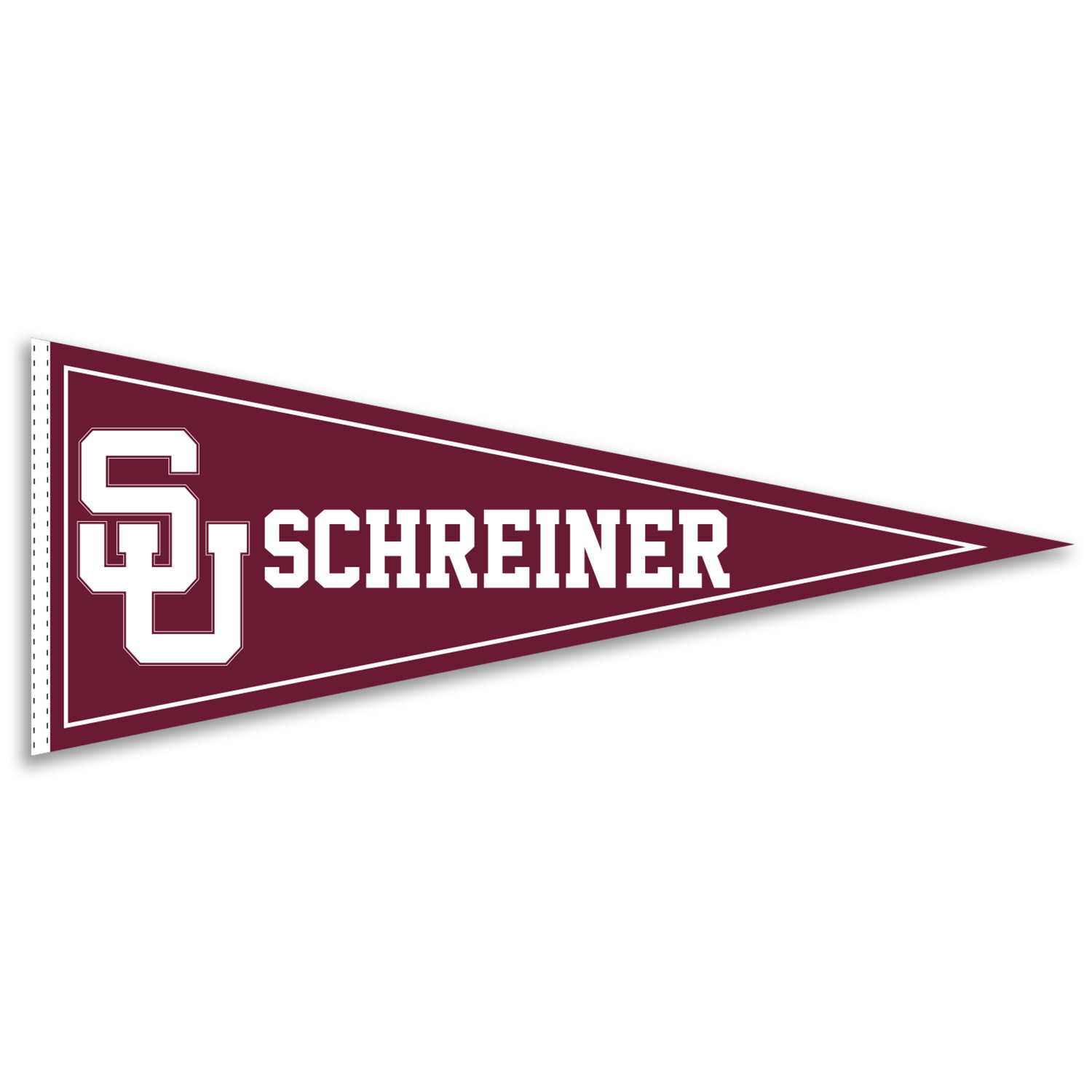 University Blanket and Flag Schreiner University Pennant 12x30"