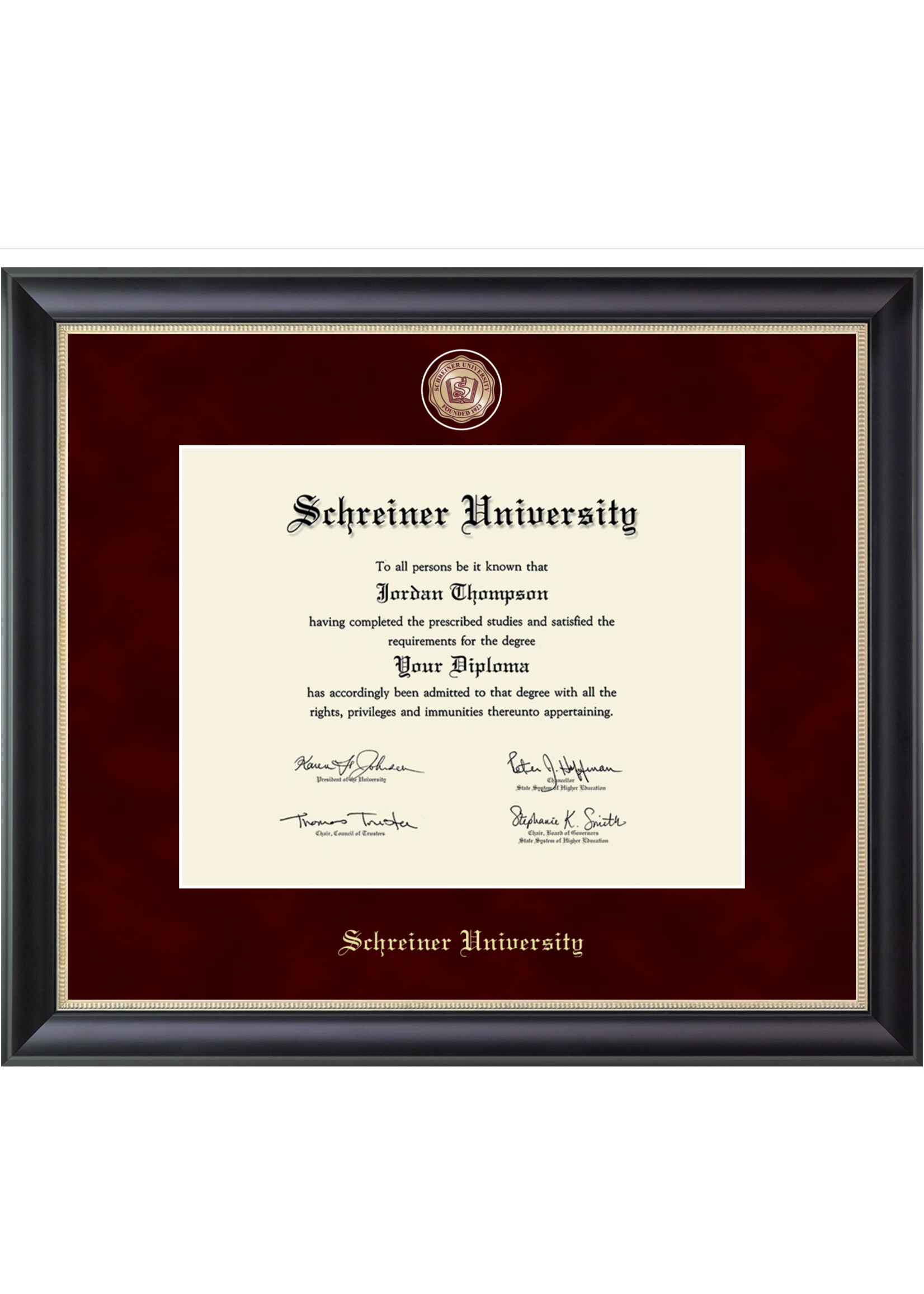Churchill Classics Regal Edition Diploma Frame in Noir