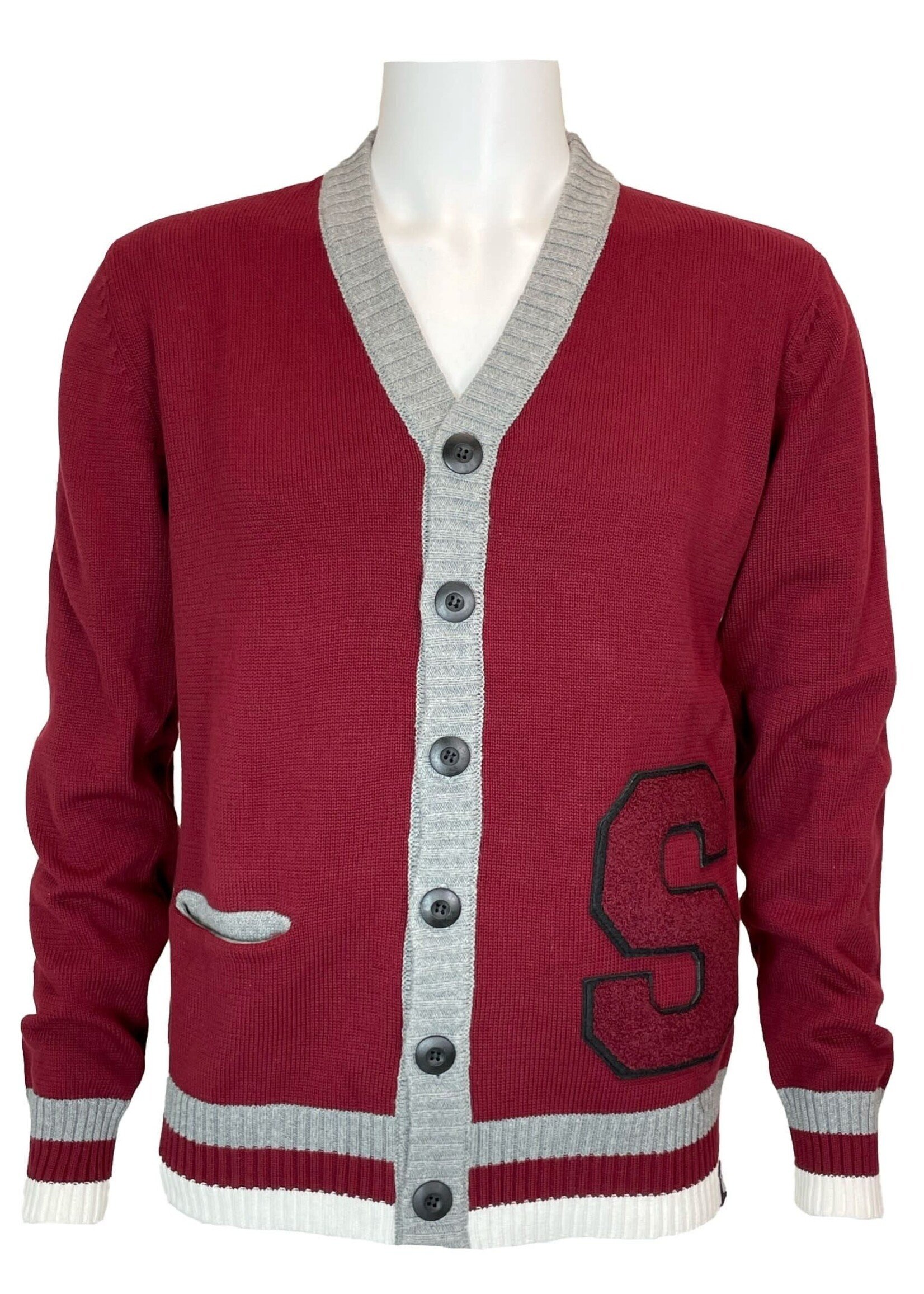 Barbarian Sports Wear Bruzer Schreiner Varsity Cardigan