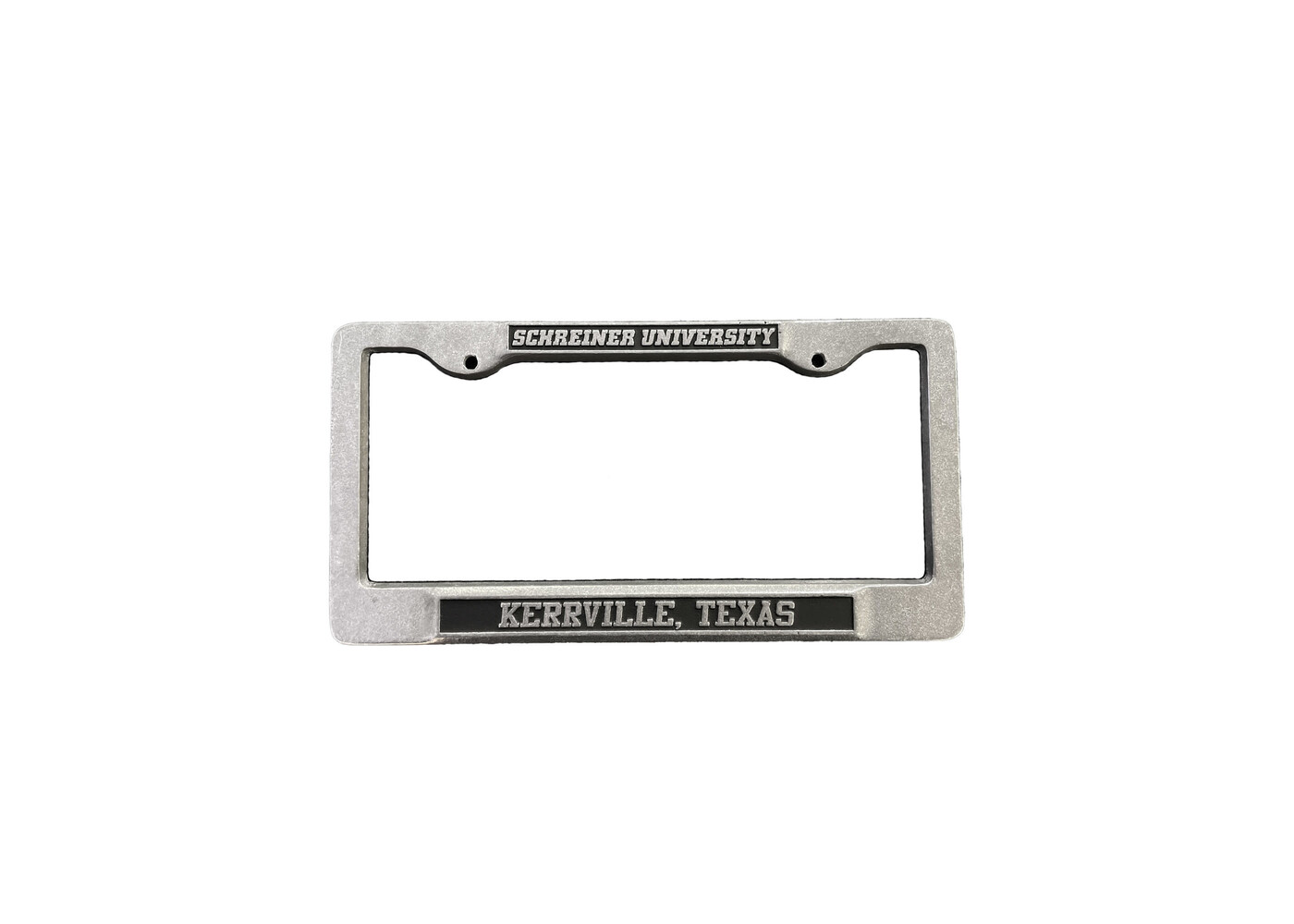 Schreiner Metal License Plate Kerrville Texas