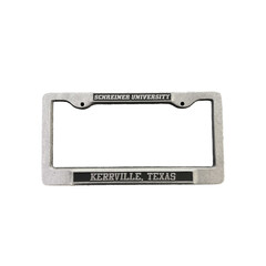 Schreiner Metal License Plate Kerrville Texas