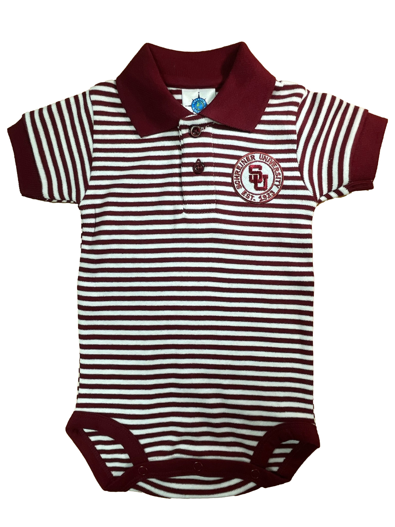 Creative Knitwear Schreiner Polo Striped Onesie