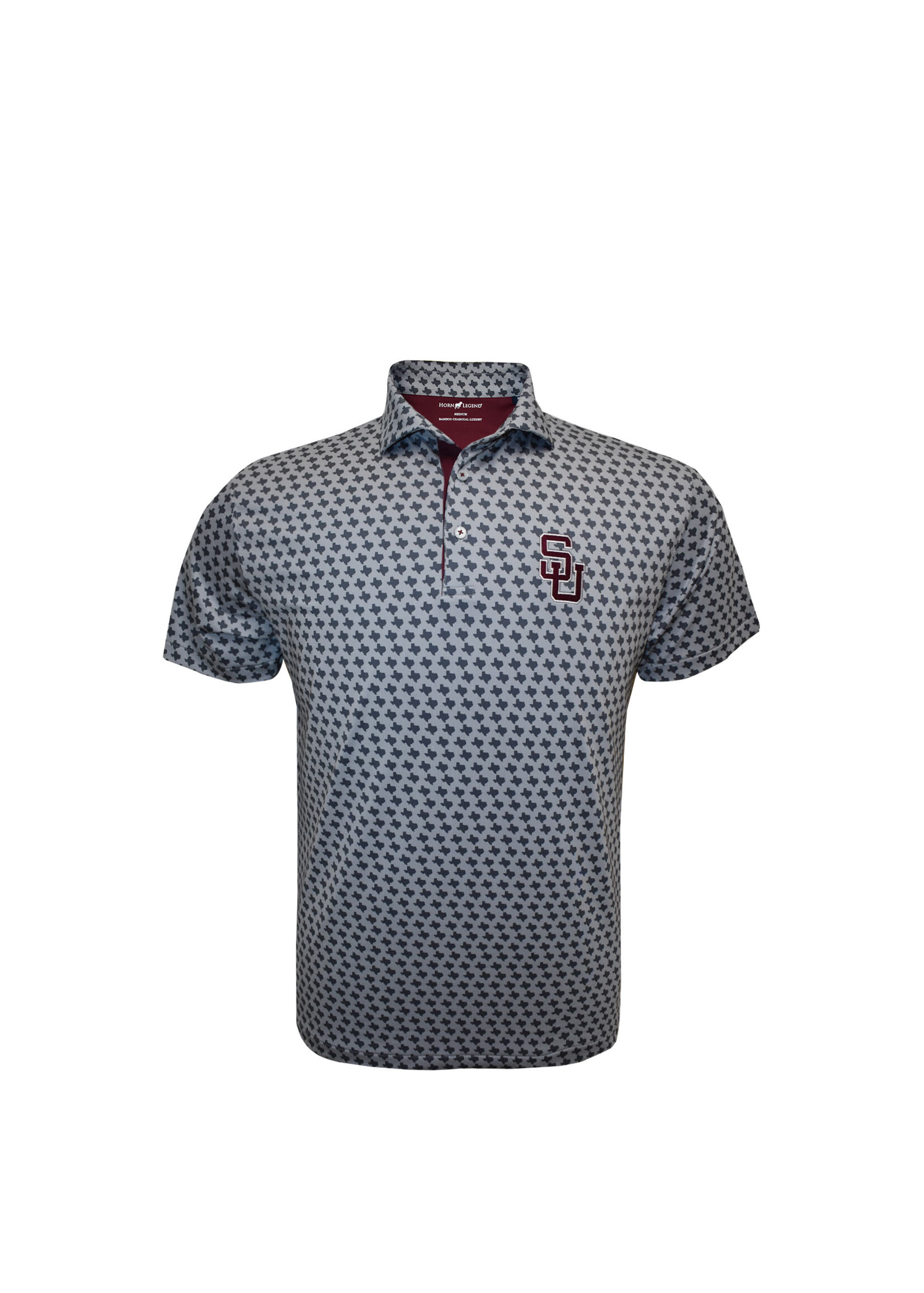 Horn Legend Schreiner Lone Star Print Polo