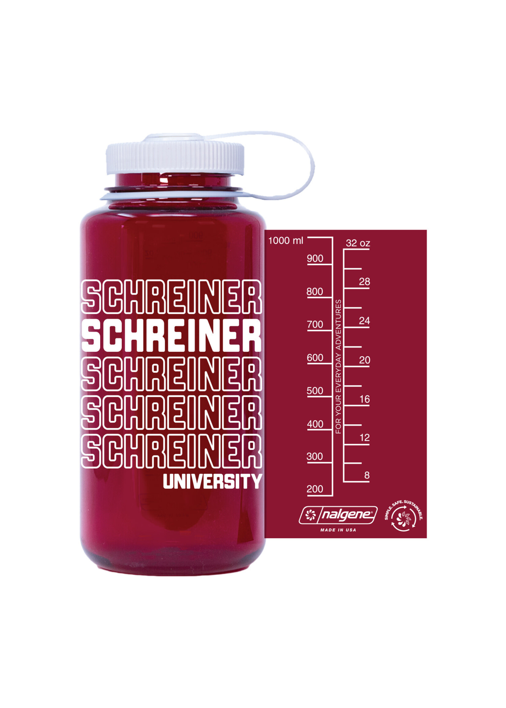 Nordic Nalgene Schreiner Water Bottle Maroon 32oz