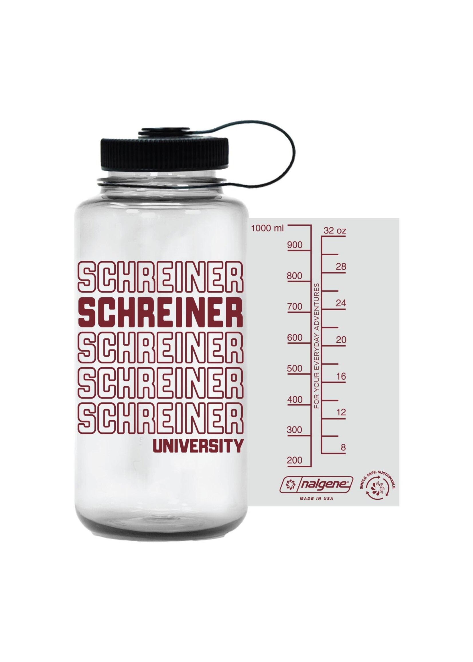 Nordic Nalgene Schreiner Water Bottle Maroon 32oz