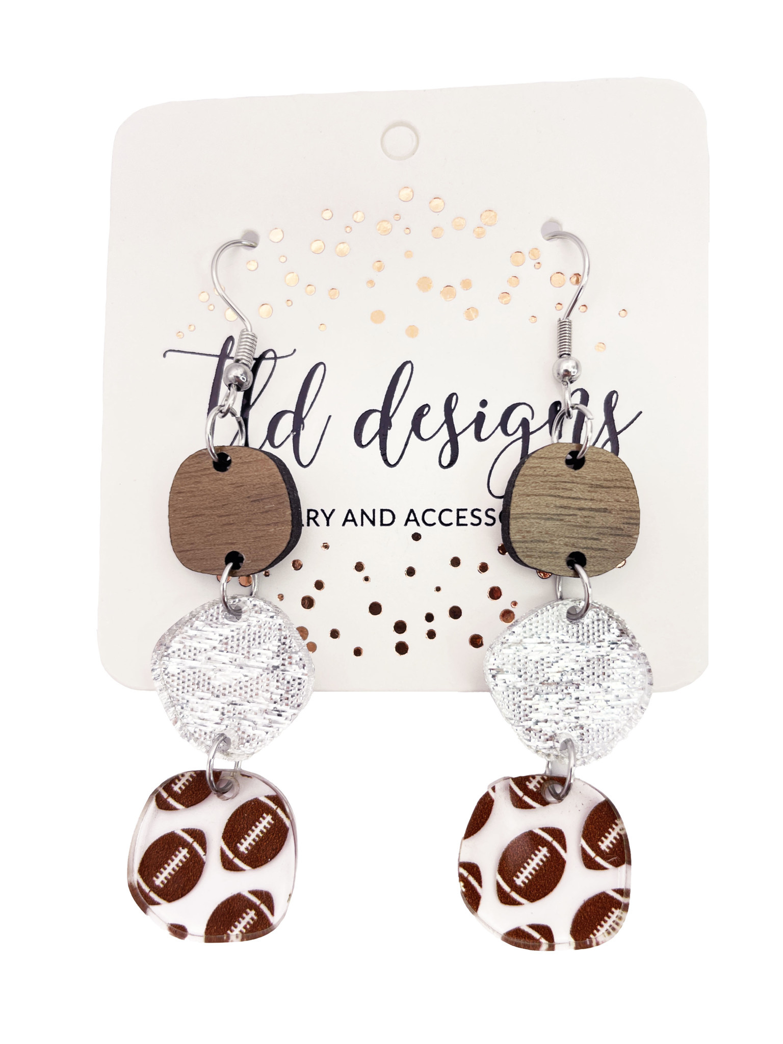 TLD Designs TLD Designs Schreiner Football Dangle