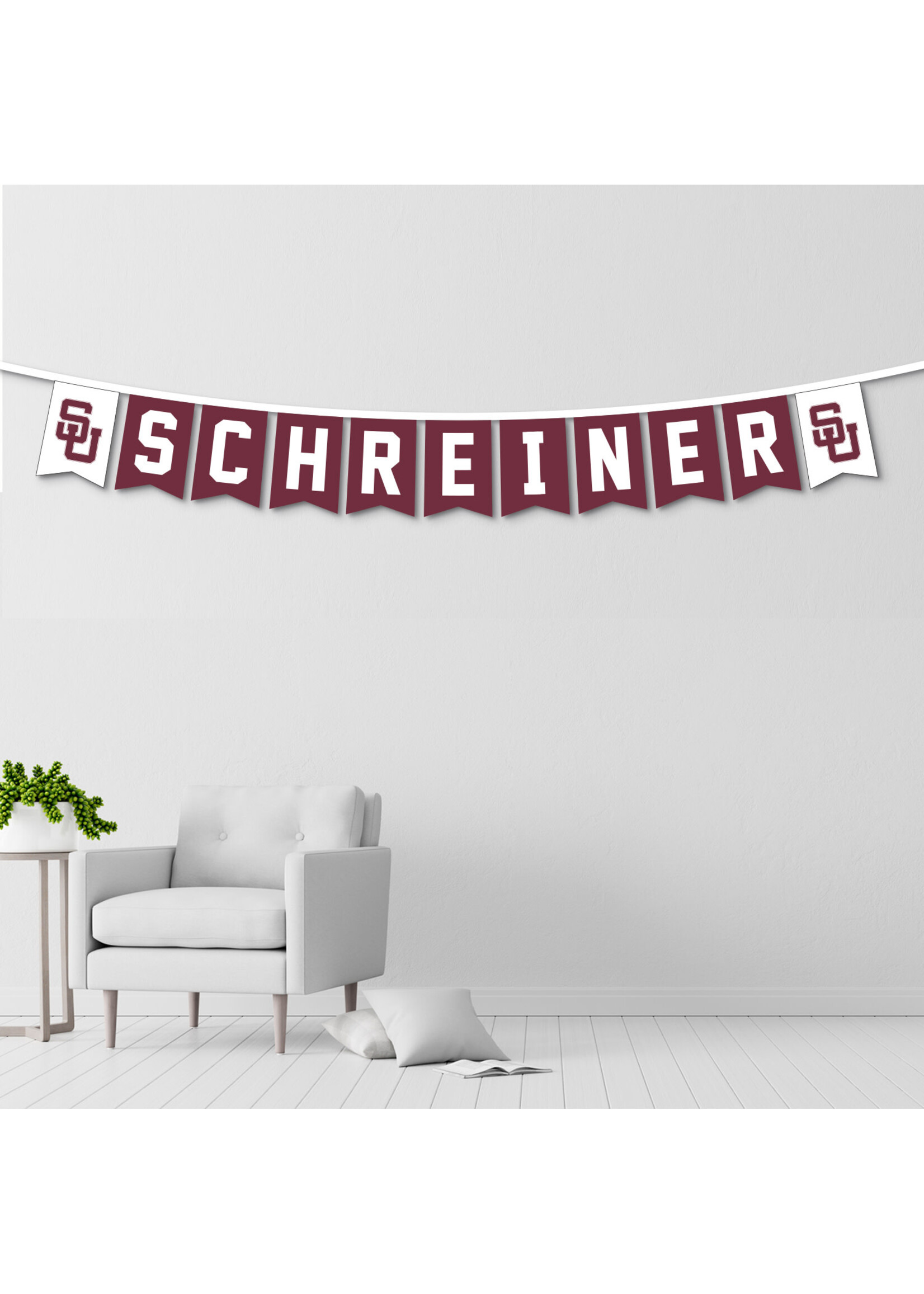 University Blanket and Flag Schreiner String Banner