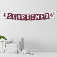 University Blanket and Flag Schreiner String Banner