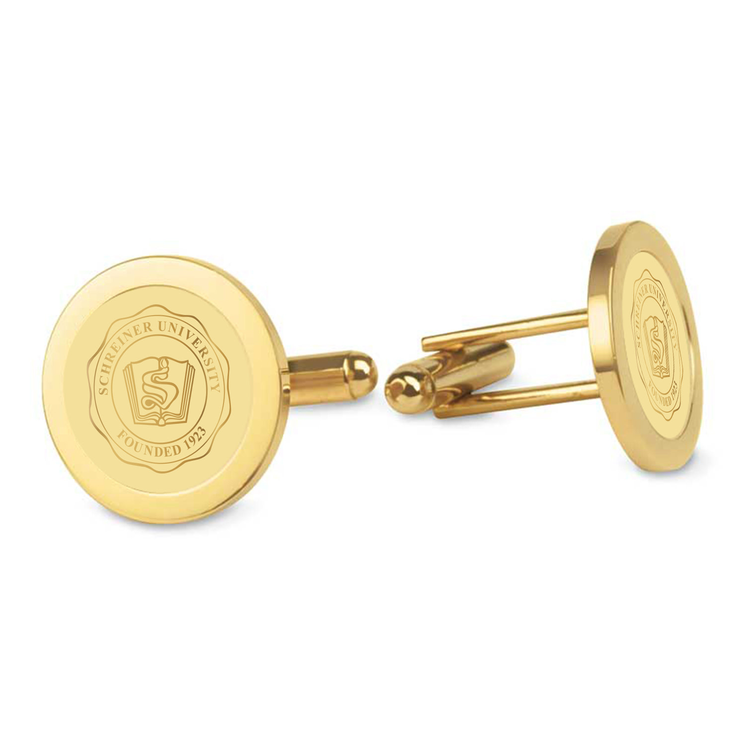 CSI Schreiner Gold Plated Cufflinks with Seal