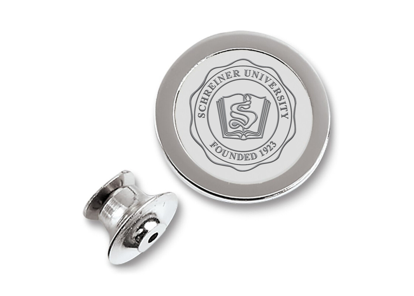 CSI Schreiner Silver Plated Lapel Pin with Seal