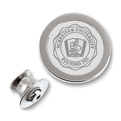 CSI Schreiner Silver Plated Lapel Pin with Seal