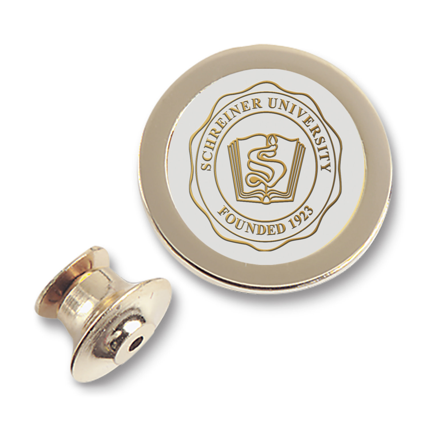 CSI Schreiner Gold Plated Lapel Pin with Seal
