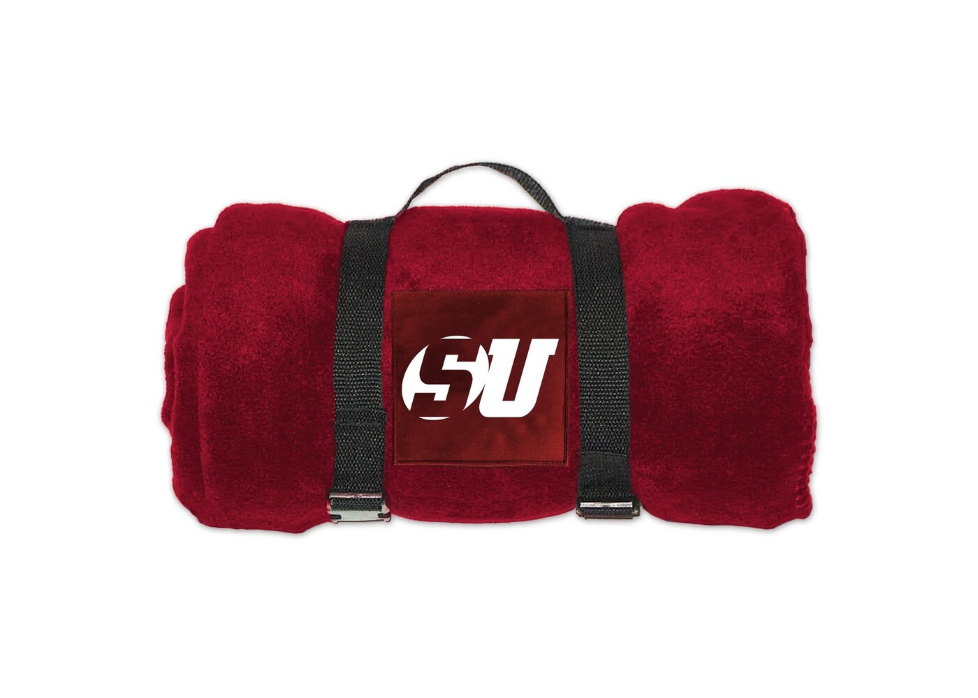 University Blanket and Flag Schreiner Fleece Embroidered Blanket
