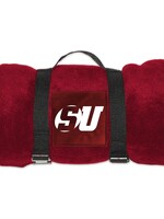 University Blanket and Flag Schreiner Fleece Embroidered Blanket