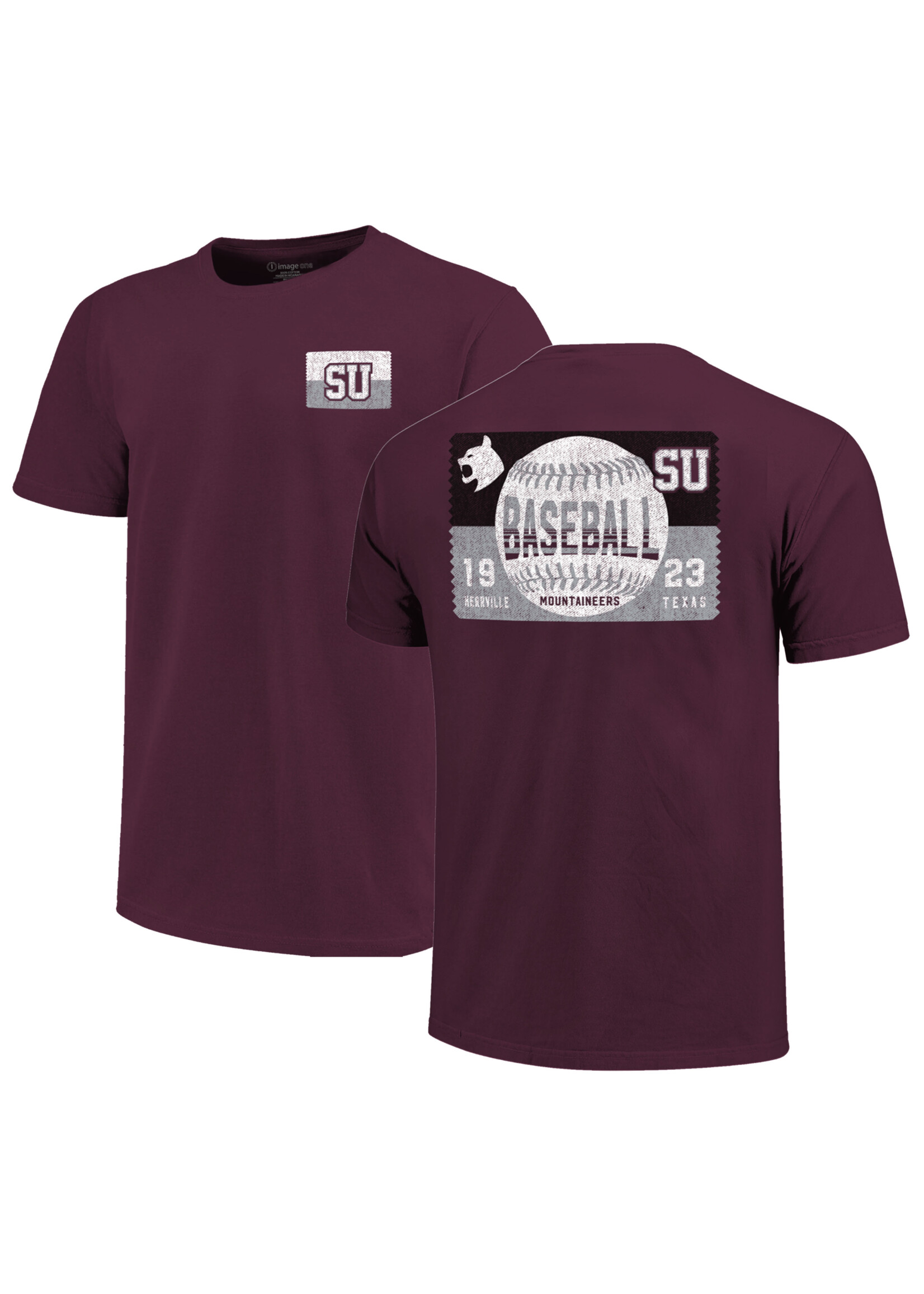 Image One Schreiner Baseball Ticket Tee