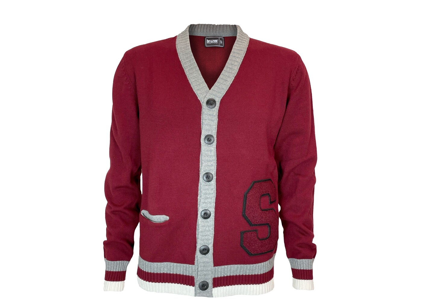Barbarian Sports Wear Bruzer Schreiner Varsity Cardigan