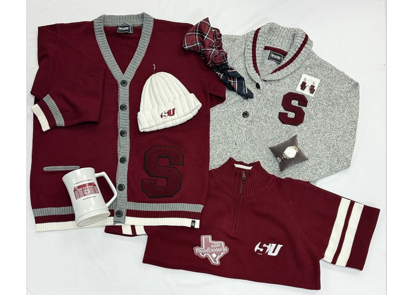 Barbarian Sports Wear Bruzer Schreiner Varsity Cardigan