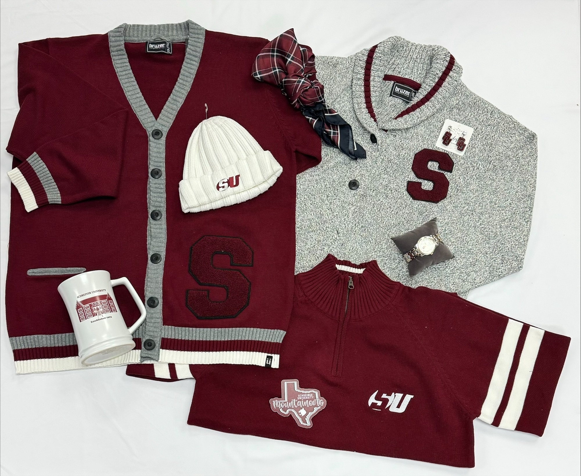Barbarian Sports Wear Bruzer Schreiner Varsity Cardigan