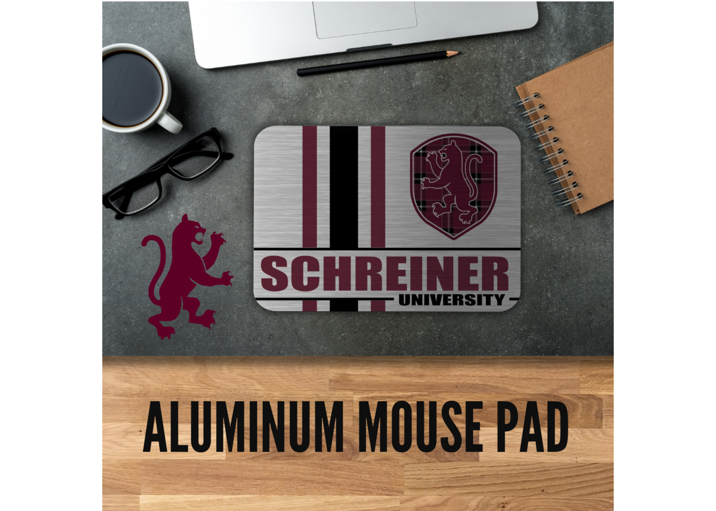 KH Sports Fan KH Sports Fan Schreiner University Aluminum Mouse Pad 10x7