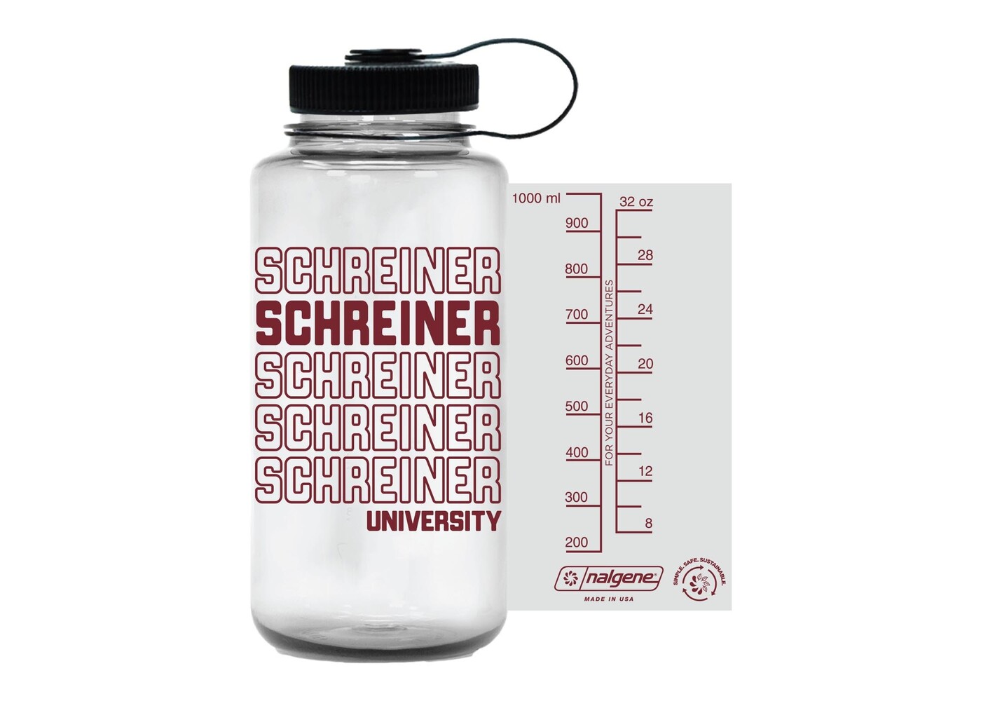Nordic Nalgene Schreiner Water Bottle Maroon 32oz