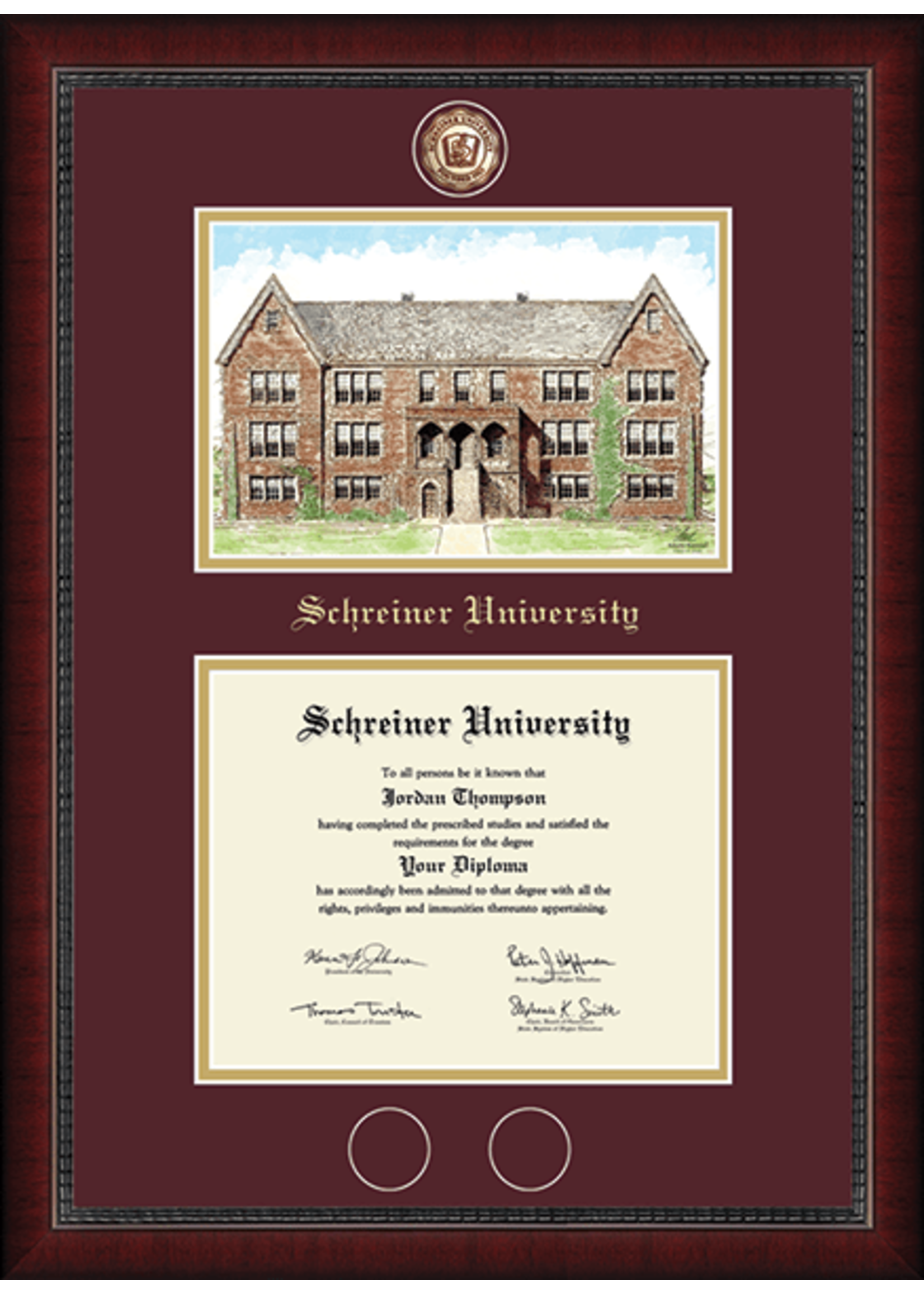Churchill Classics Diploma Frame CAMPUS SCENE
