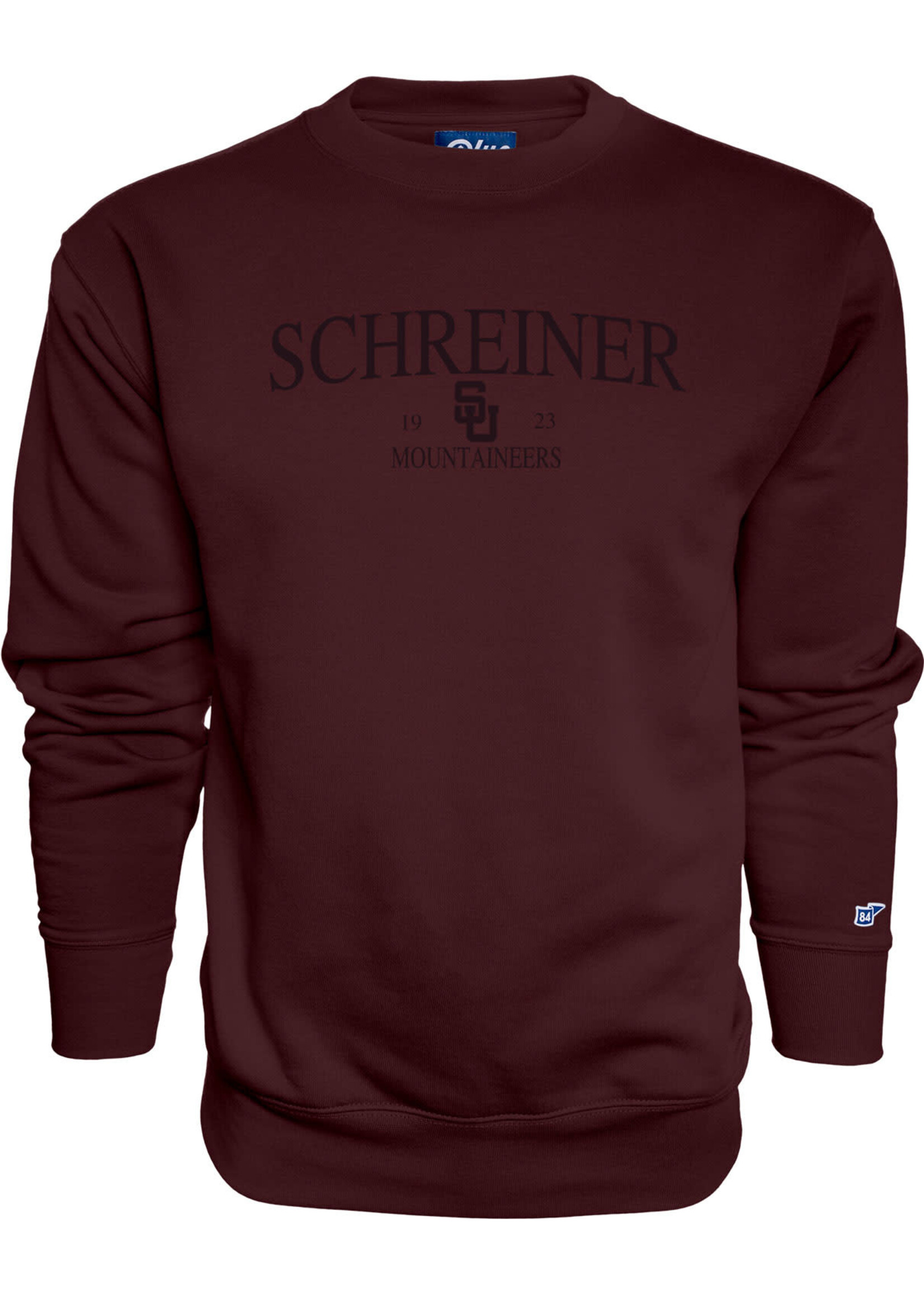 Blue 84 1923 Embroidered Crew Maroon