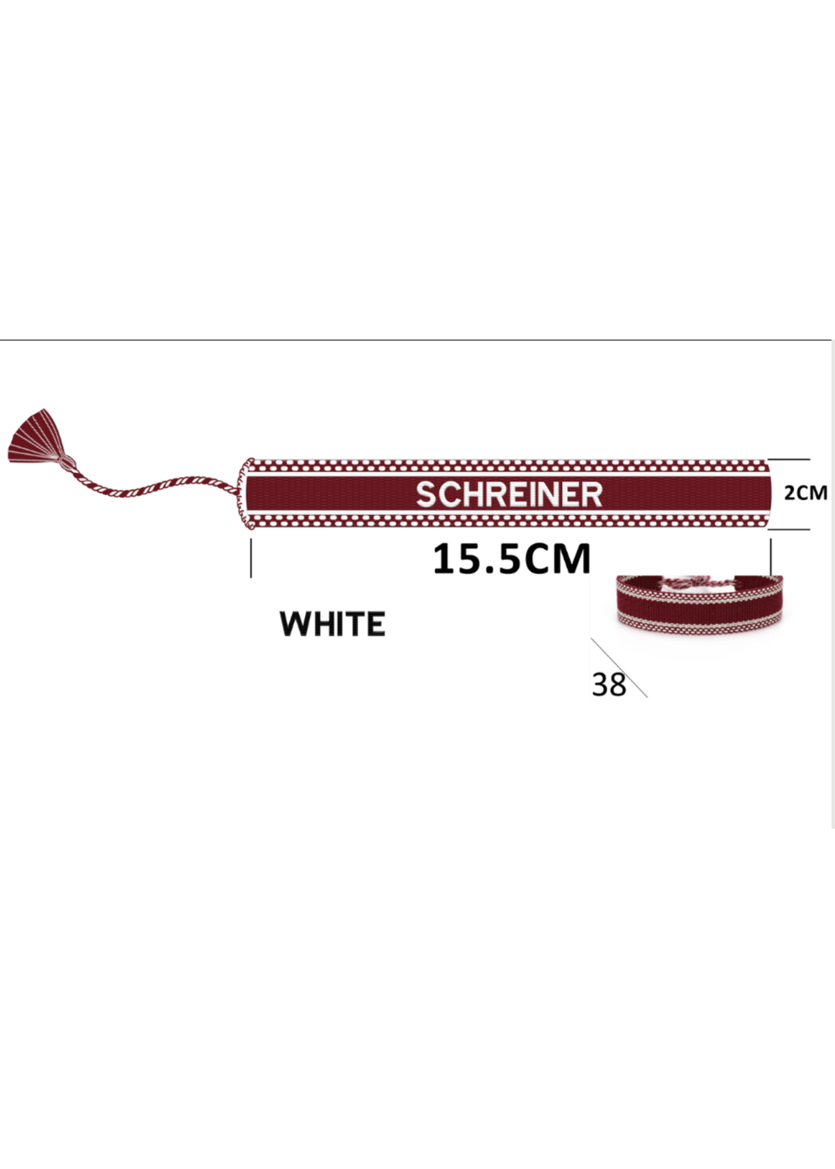 Fan Glam Schreiner Mountaineers Woven Tassel Bracelets