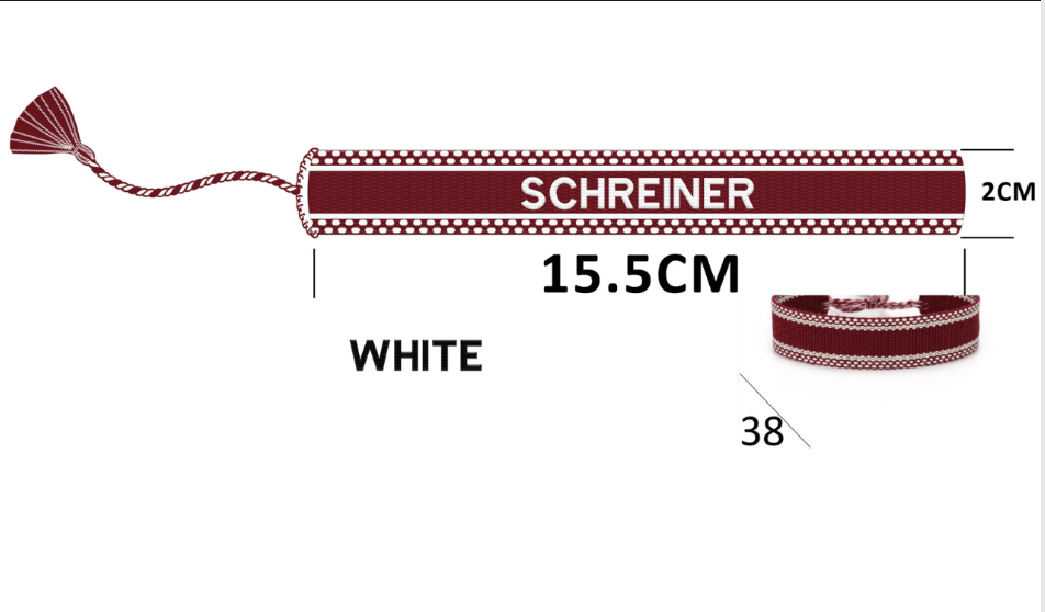 Fan Glam Schreiner Mountaineers Woven Tassel Bracelets