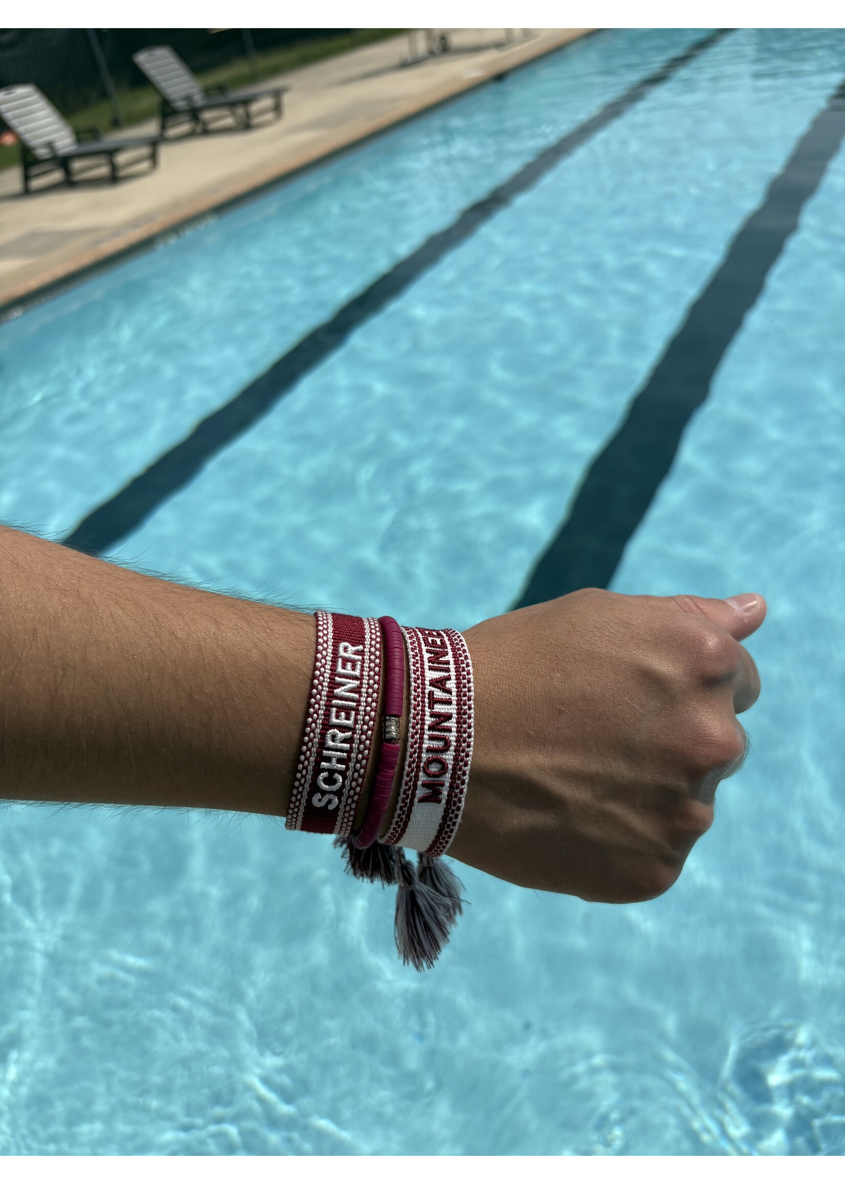 Fan Glam Schreiner Mountaineers Woven Tassel Bracelets