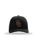 Richardson Richardson Trucker Hat Black with Leather SU